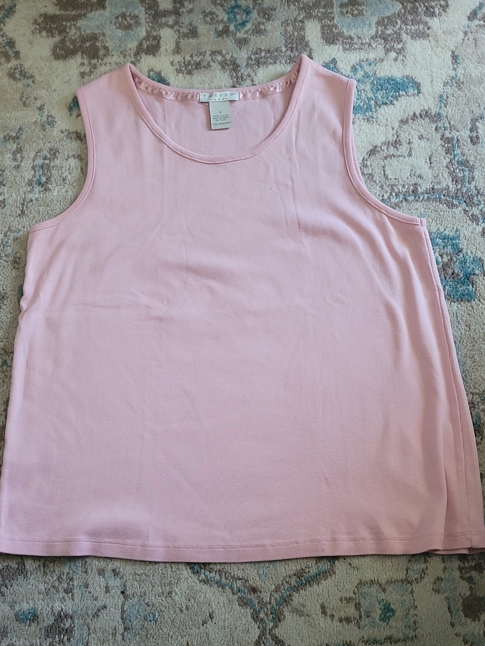 5 For $25 Tweeds Light Pink Sleeveless Cotton Tank